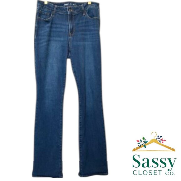 OLD NAVY Jeans – Mid-Rise Boot Cut, Classic Blue, Sz 14, EUC - Picture 1 of 6